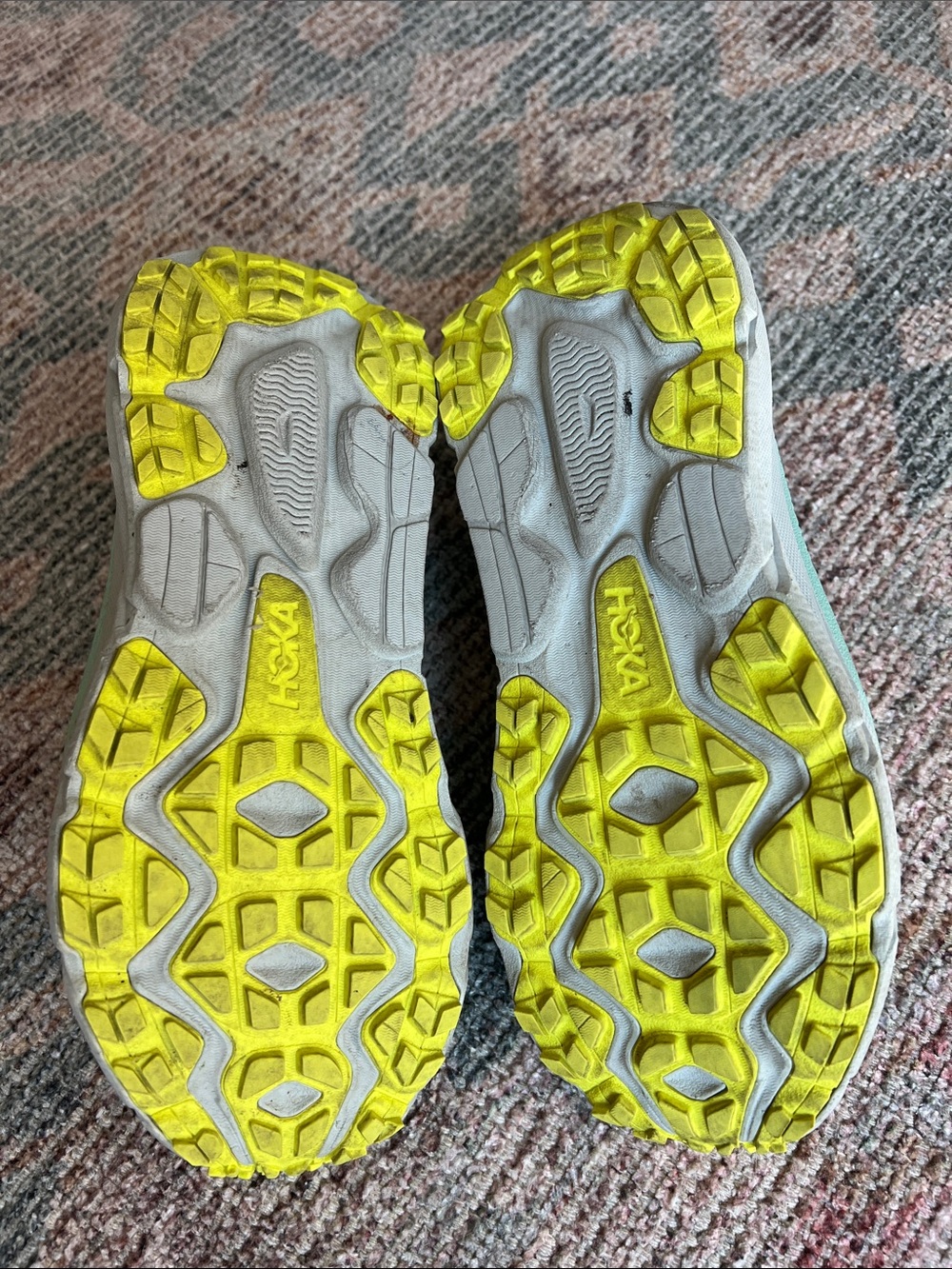 Hoka Challenger ATR 7 running sneakers yellow and aqua - Picture 4 of 11